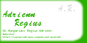 adrienn regius business card
